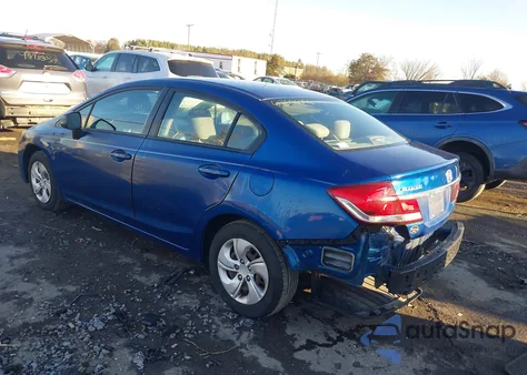2013 Honda Civic Lx z USA, uszkodzony, nr VIN 19XFB2F5XDE078785